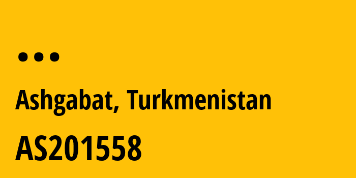 Информация о провайдере The-State-Bank-for-Foreign-Affairs-of-Turkmenistan AS201558 The State Bank for Foreign Affairs of Turkmenistan: все IP-адреса, network, все айпи-подсети