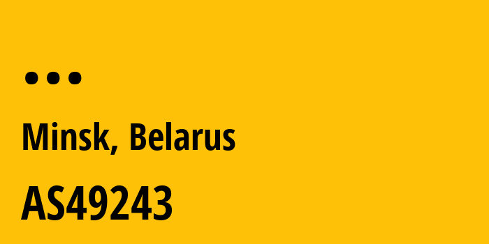 Информация о провайдере The-state-institution-The-Main-Economic-Office-of-the-Administrative-Affairs-Office-of-the-President-of-the-Republic-of-Belarus AS49243 The state institution The Main Economic Office of the Administrative Affairs Office of the President of the Republic of Belarus: все IP-адреса, network, все айпи-подсети