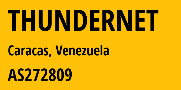 Информация о провайдере THUNDERNET AS272809 THUNDERNET, C.A.: все IP-адреса, network, все айпи-подсети