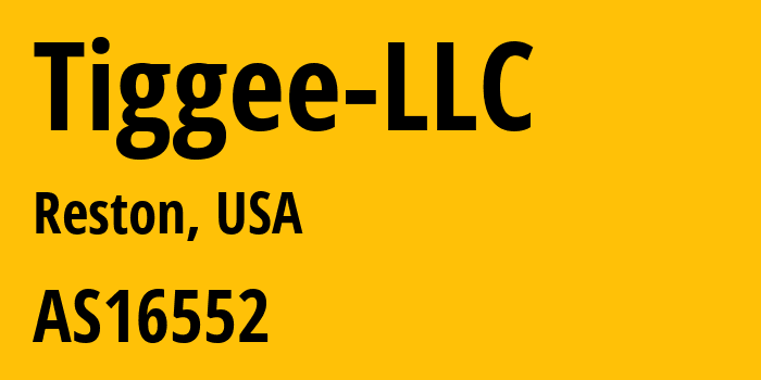 Информация о провайдере Tiggee-LLC AS16552 Tiggee LLC: все IP-адреса, network, все айпи-подсети