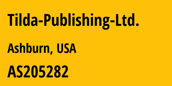 Информация о провайдере Tilda-Publishing-Ltd. AS205282 Tilda Publishing Ltd.: все IP-адреса, network, все айпи-подсети