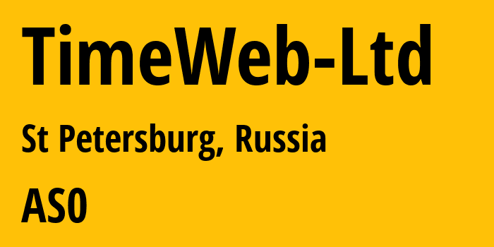 Информация о провайдере TimeWeb-Ltd : все IP-адреса, network, все айпи-подсети