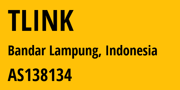 Информация о провайдере TLINK AS138134 PT Tunas Link Indonesia: все IP-адреса, network, все айпи-подсети