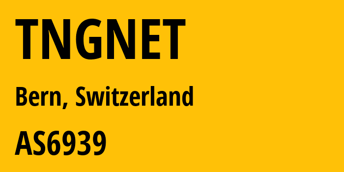 Информация о провайдере TNGNET AS6939 Hurricane Electric LLC: все IP-адреса, network, все айпи-подсети