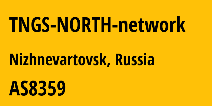 Информация о провайдере TNGS-NORTH-network AS41822 MTS PJSC: все IP-адреса, network, все айпи-подсети