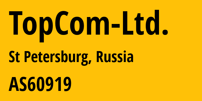 Информация о провайдере TopCom-Ltd. AS60919 TopCom Ltd.: все IP-адреса, network, все айпи-подсети