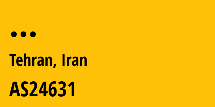 Информация о провайдере Toseh-Fanavari-Ertebabat-Pasargad-Arian-Co.-PJS AS24631 Toseh Fanavari Ertebabat Pasargad Arian Co. PJS: все IP-адреса, network, все айпи-подсети