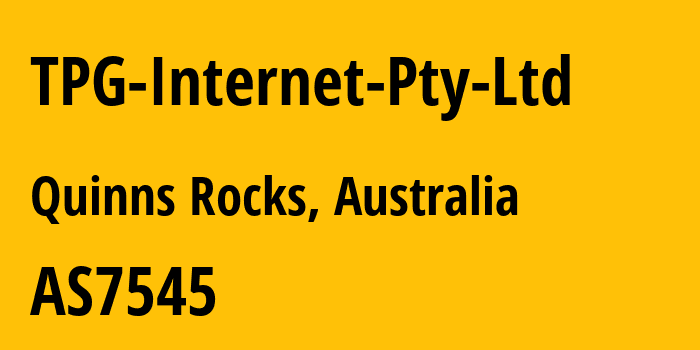 Информация о провайдере TPG-Internet-Pty-Ltd AS7545 TPG Telecom Limited: все IP-адреса, network, все айпи-подсети