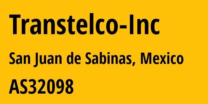 Информация о провайдере Transtelco-Inc AS32098 Transtelco Inc: все IP-адреса, network, все айпи-подсети