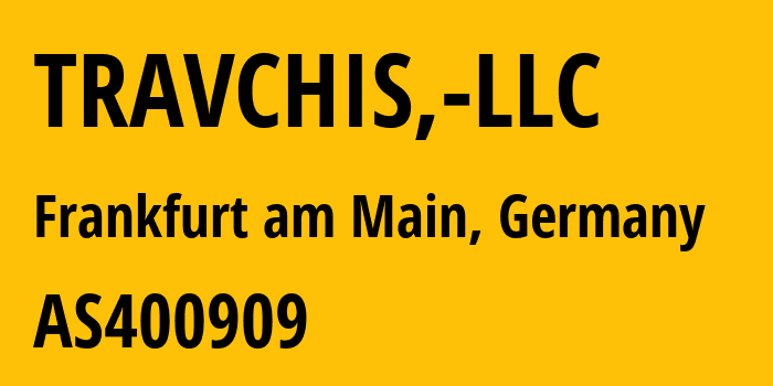 Информация о провайдере TRAVCHIS,-LLC AS400909 TRAVCHIS, LLC: все IP-адреса, network, все айпи-подсети