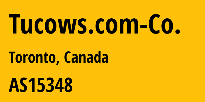 Информация о провайдере Tucows.com-Co. AS15348 Tucows.com Co.: все IP-адреса, network, все айпи-подсети
