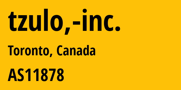 Информация о провайдере tzulo,-inc. AS11878 tzulo, inc.: все IP-адреса, network, все айпи-подсети