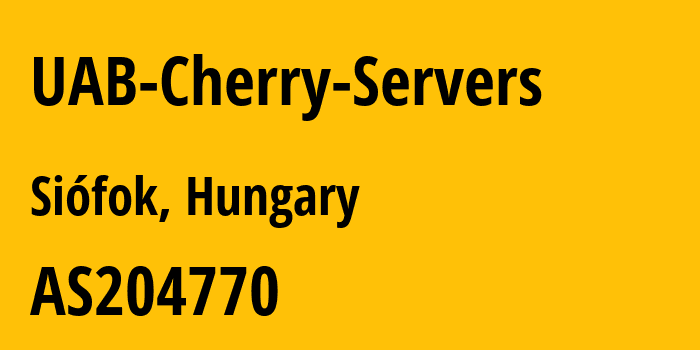 Информация о провайдере UAB-Cherry-Servers AS16125 UAB Cherry Servers: все IP-адреса, network, все айпи-подсети