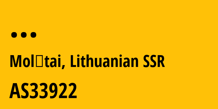 Информация о провайдере UAB-Nacionalinis-Telekomunikaciju-Tinklas AS33922 UAB Nacionalinis Telekomunikaciju Tinklas: все IP-адреса, network, все айпи-подсети