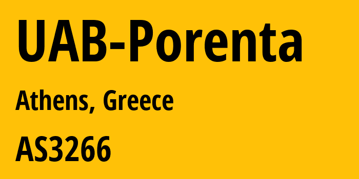 Информация о провайдере UAB-Porenta AS201260 UAB Porenta: все IP-адреса, network, все айпи-подсети