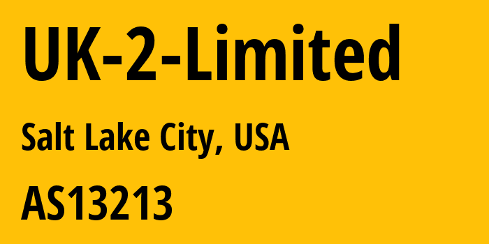 Информация о провайдере UK-2-Limited AS13213 UK-2 Limited: все IP-адреса, network, все айпи-подсети