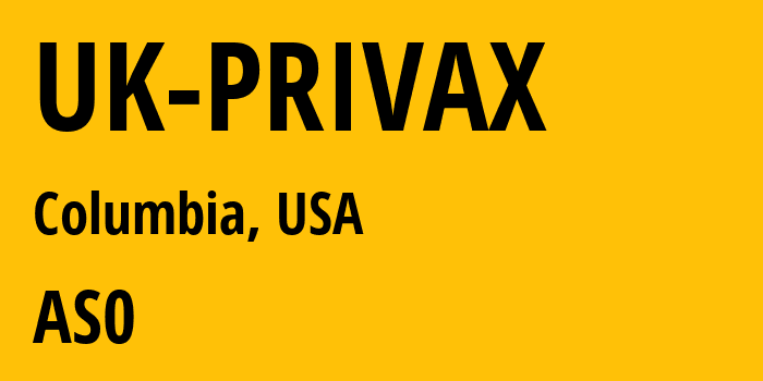 Информация о провайдере UK-PRIVAX : все IP-адреса, network, все айпи-подсети