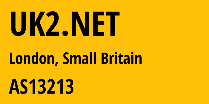 Информация о провайдере UK2.NET AS13213 UK-2 Limited: все IP-адреса, network, все айпи-подсети