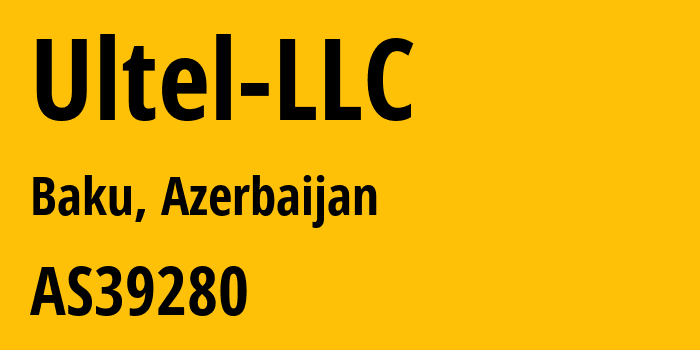 Информация о провайдере Ultel-LLC AS39280 Ultel LLC: все IP-адреса, network, все айпи-подсети