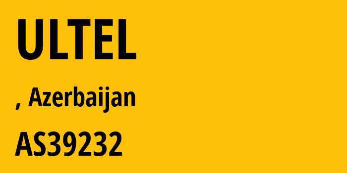 Информация о провайдере ULTEL AS39232 Uninet LLC: все IP-адреса, network, все айпи-подсети