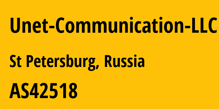 Информация о провайдере Unet-Communication-LLC AS42518 Unet Communication LLC: все IP-адреса, network, все айпи-подсети