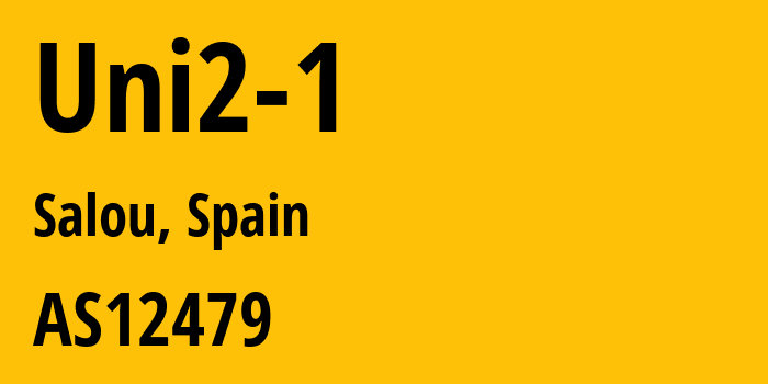 Информация о провайдере Uni2-1 AS12479 Orange Espagne SA: все IP-адреса, network, все айпи-подсети