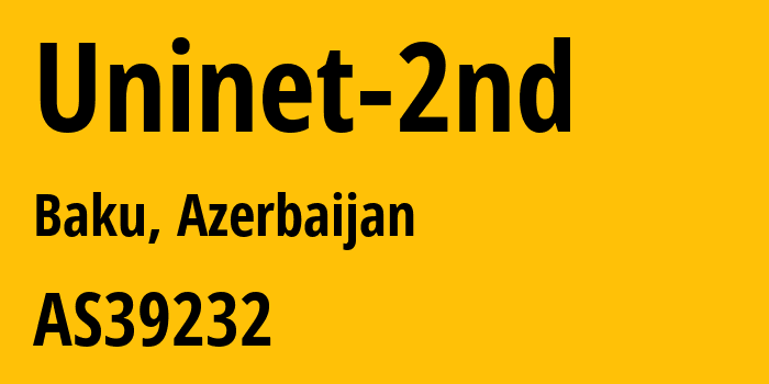 Информация о провайдере Uninet-2nd AS39232 Uninet LLC: все IP-адреса, network, все айпи-подсети