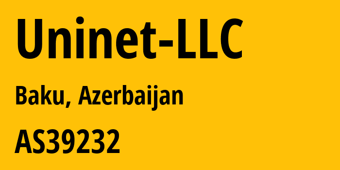 Информация о провайдере Uninet-LLC AS39232 Uninet LLC: все IP-адреса, network, все айпи-подсети