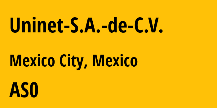 Информация о провайдере Uninet-S.A.-de-C.V. AS8151 UNINET: все IP-адреса, network, все айпи-подсети