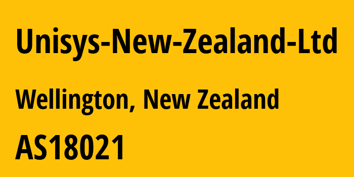 Информация о провайдере Unisys-New-Zealand-Ltd AS18021 Unisys NZ, IT Outsourcer,: все IP-адреса, network, все айпи-подсети