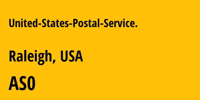 Информация о провайдере United-States-Postal-Service. : все IP-адреса, network, все айпи-подсети