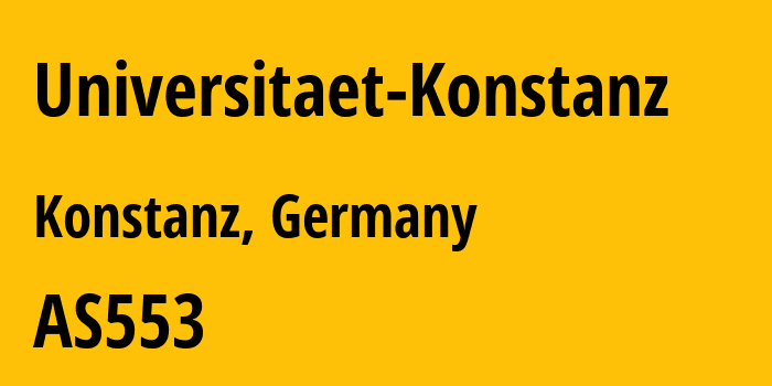 Информация о провайдере Universitaet-Konstanz AS553 Universitaet Stuttgart: все IP-адреса, network, все айпи-подсети