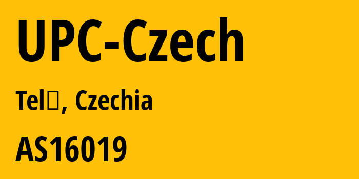 Информация о провайдере UPC-Czech AS16019 Vodafone Czech Republic a.s.: все IP-адреса, network, все айпи-подсети