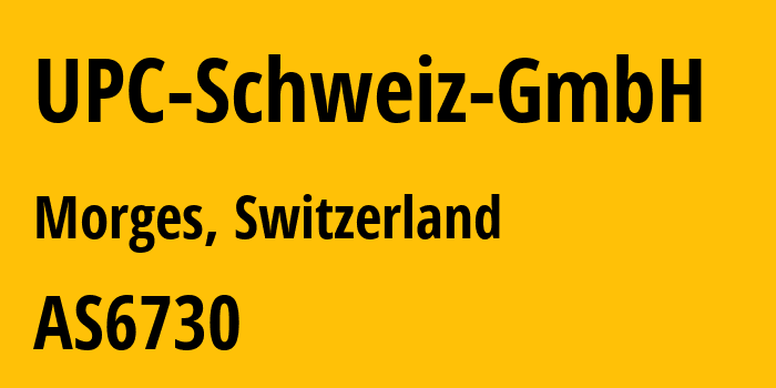 Информация о провайдере UPC-Schweiz-GmbH AS6730 Sunrise GmbH: все IP-адреса, network, все айпи-подсети