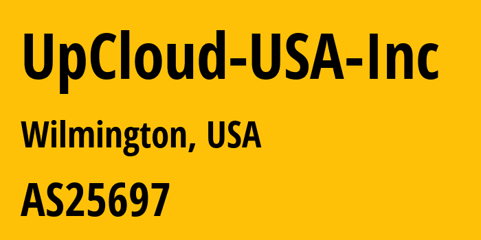 Информация о провайдере UpCloud-USA-Inc AS25697 UpCloud USA Inc: все IP-адреса, network, все айпи-подсети