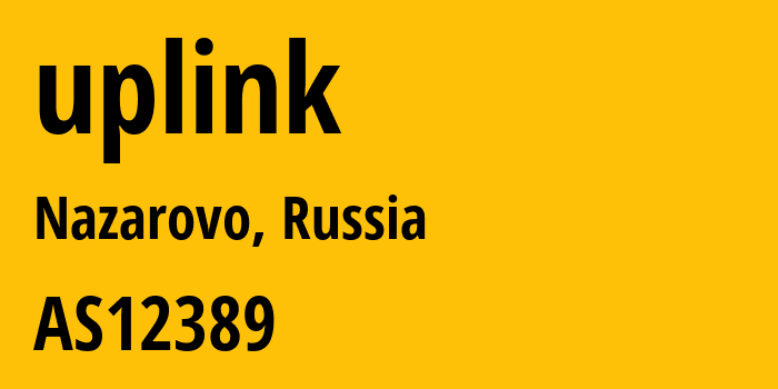 Информация о провайдере uplink AS12389 PJSC Rostelecom: все IP-адреса, network, все айпи-подсети