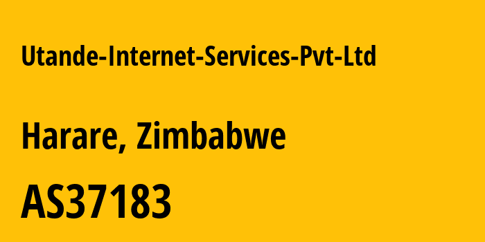 Информация о провайдере Utande-Internet-Services-Pvt-Ltd AS37183 Utande Internet Services (Pvt) Ltd: все IP-адреса, network, все айпи-подсети