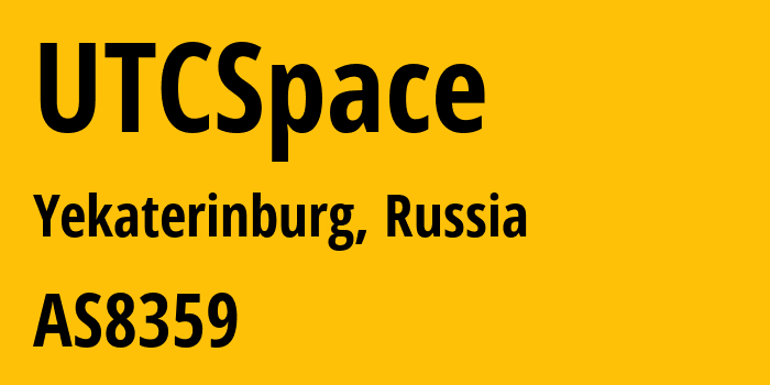 Информация о провайдере UTCSpace AS8359 MTS PJSC: все IP-адреса, network, все айпи-подсети