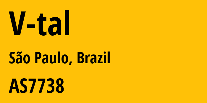 Информация о провайдере V-tal AS8167 V tal: все IP-адреса, network, все айпи-подсети