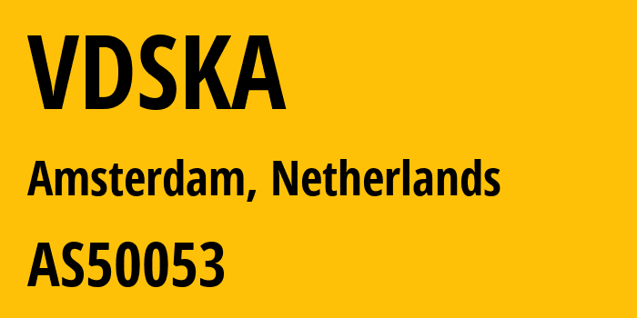 Информация о провайдере VDSKA AS50053 Individual Entrepreneur Anton Levin: все IP-адреса, network, все айпи-подсети