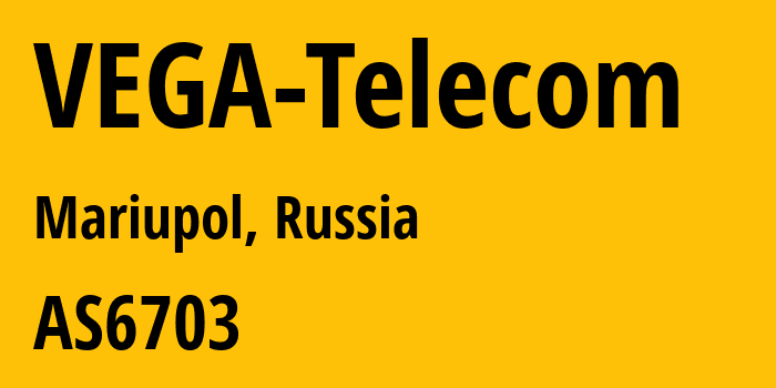 Информация о провайдере VEGA-Telecom AS6703 PRIVATE JOINT-STOCK COMPANY FARLEP-INVEST: все IP-адреса, network, все айпи-подсети