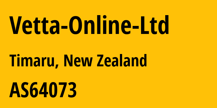 Информация о провайдере Vetta-Online-Ltd AS64073 Vetta Online Ltd: все IP-адреса, network, все айпи-подсети