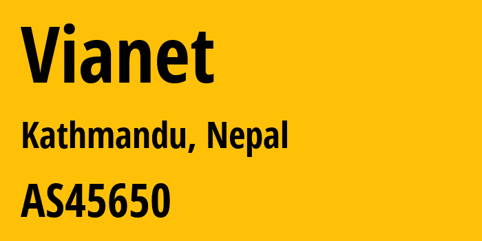 Информация о провайдере Vianet AS45650 VIA NET COMMUNICATION LTD.: все IP-адреса, network, все айпи-подсети