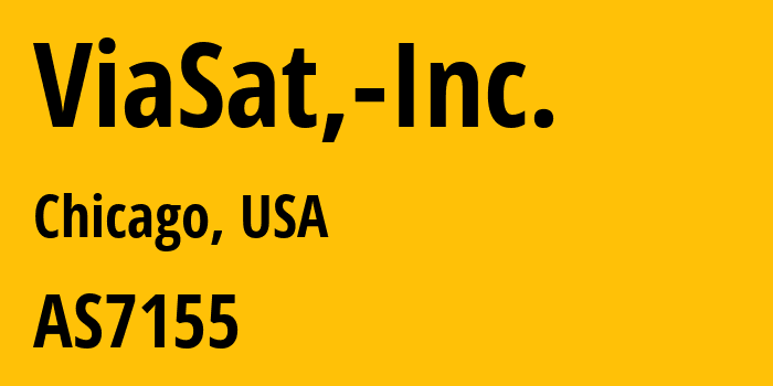 Информация о провайдере ViaSat,-Inc. AS7155 ViaSat,Inc.: все IP-адреса, network, все айпи-подсети