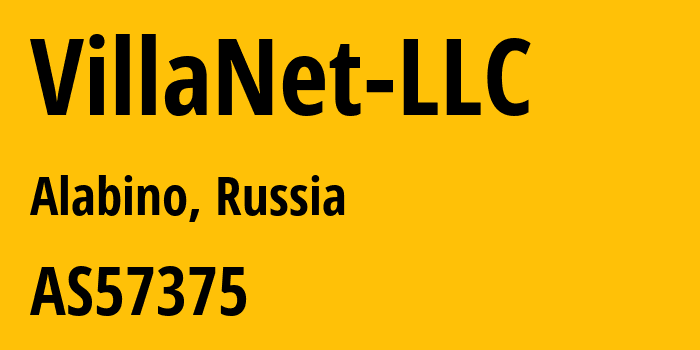 Информация о провайдере VillaNet-LLC AS57375 VillaNet LLC: все IP-адреса, network, все айпи-подсети