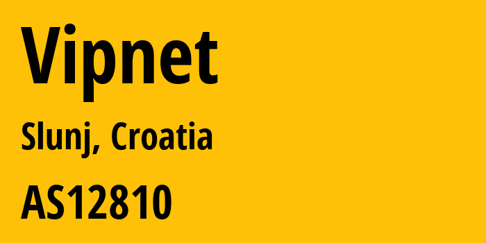 Информация о провайдере Vipnet AS12810 A1 Hrvatska d.o.o.: все IP-адреса, network, все айпи-подсети