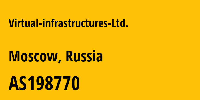 Информация о провайдере Virtual-infrastructures-Ltd. AS198770 Virtual infrastructures Ltd.: все IP-адреса, network, все айпи-подсети