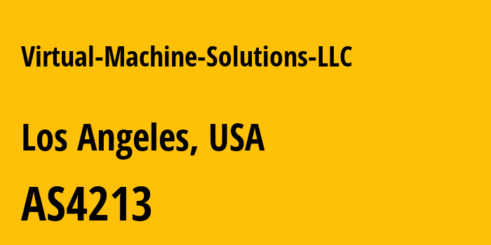 Информация о провайдере Virtual-Machine-Solutions-LLC AS4213 Krypt Technologies: все IP-адреса, network, все айпи-подсети