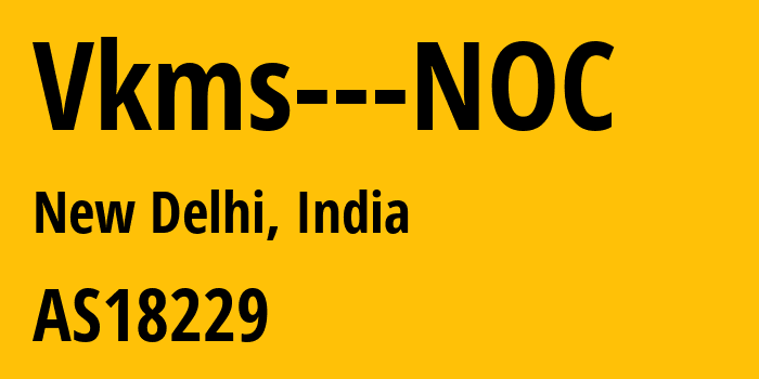 Информация о провайдере Vkms---NOC AS18229 CtrlS: все IP-адреса, network, все айпи-подсети