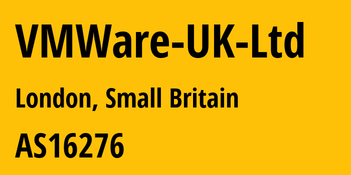 Информация о провайдере VMWare-UK-Ltd AS16276 OVH SAS: все IP-адреса, network, все айпи-подсети